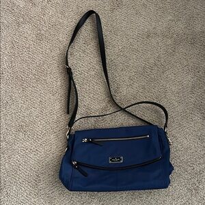 kate spade navy blue crossbody bag with black strap
